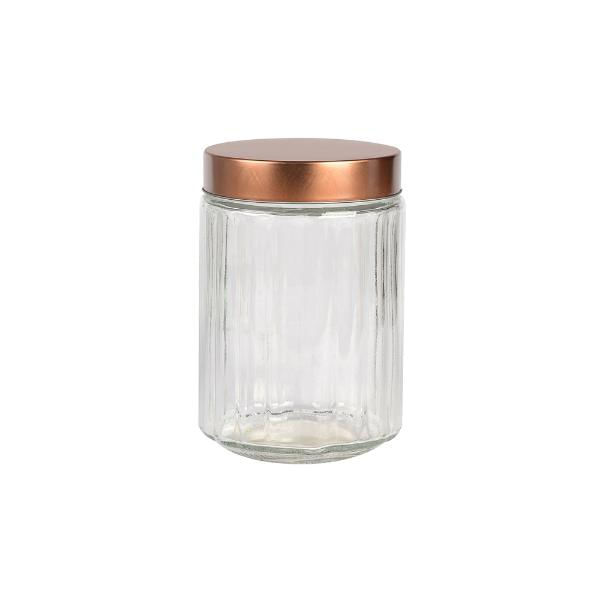 Porta Mantimento Redondo Em Vidro Dynasty 1 2 Litro Cobre 271