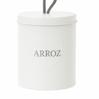 Porta Mantimentos Com Tampa Puxador De Corda 11x15cm Arroz