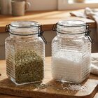 Porta Mantimentos Potes Herméticos Vidro De 1,330ml Kit 4pçs