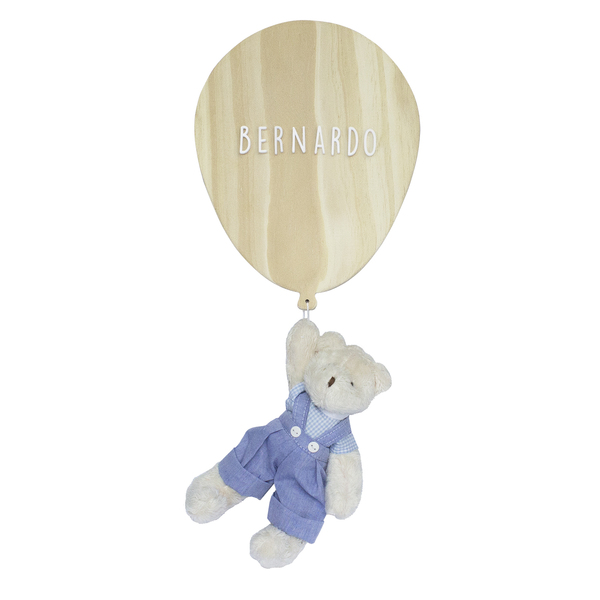 Porta Maternidade Bexiga Com Ursinho