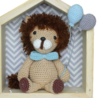 Porta Maternidade Casinha Leão Crochê
