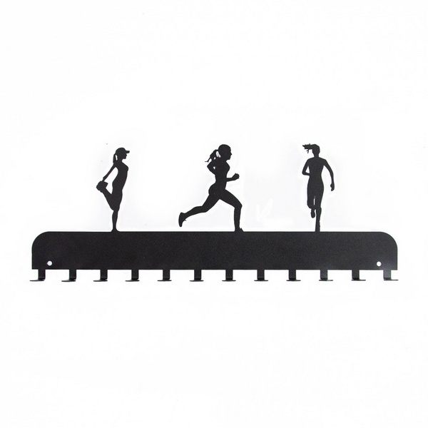 Porta Medalha Corrida Feminino - Marrom