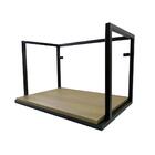 Porta Microondas Forno Elétrico Em Metalon Mdf Amadeirado