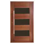 Porta Milão Sem Vidro Em Madeira Maciça Tauari Mapaf 102cm X