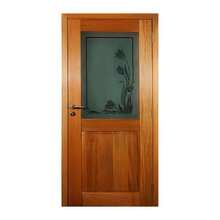 Porta Monaco Com Vidro Incolor Montada Em Madeira Maciça Taua