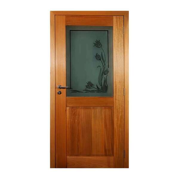 Porta Monaco Sem Vidro Em Madeira Maciça Tauari Mapaf 70cm X