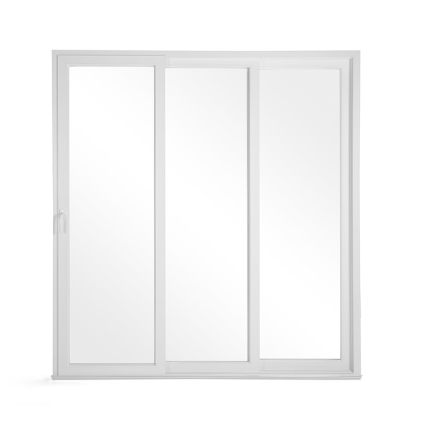 Porta Montada Balcão Lisa Plástico PVC Esquerdo 2,15x2m Shine