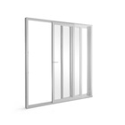 Porta Montada Balcão Lisa Plástico PVC Esquerdo 2,15x2m Shine