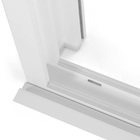 Porta Montada Balcão Lisa Plástico PVC 2,37x1,6m Shine