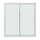 Porta Montada de Correr com Fechadura Lisa Alumínio Ambos os Lados 2,15x1,2m 3A