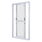 Porta Montada de Correr sem Fechadura Lisa Alumínio Ambos os Lados 2,15x1,2m 3A