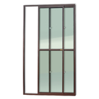 Porta Montada de Correr Alumínio 210x120cm Esquerdo Brimak