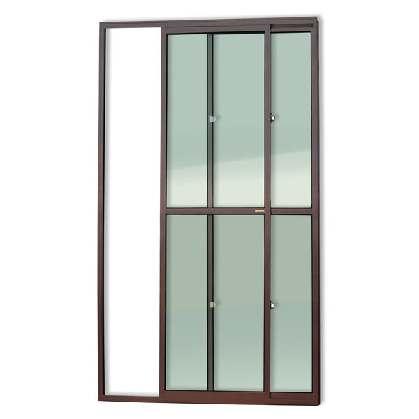 Porta Montada de Correr Alumínio 210x120cm Esquerdo Brimak