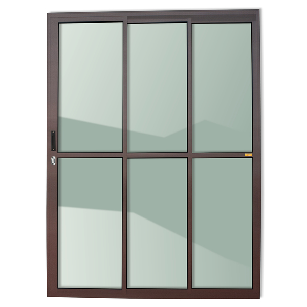 Porta Montada de Correr Alumínio 210x200cm Esquerdo Brimak