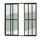 Porta Montada de Correr Alumínio 210x240cm Esquerdo Brimak