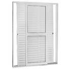 Porta Montada de Correr de Aço Branca 215x150cm CRV