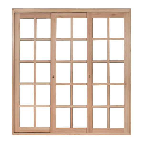 Porta Montada de Correr Lisa Madeira Eucalipto Maciça EWK 430 Direito 2,13x1,50m Rondosul