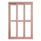 Porta Montada de Correr Lisa Madeira Eucalipto Maciça EWK 420 Direito 2,13x1,80m Rondosul