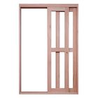 Porta Montada de Correr Lisa Madeira Eucalipto Maciça EWK 420 Direito 2,13x2,20m Rondosul