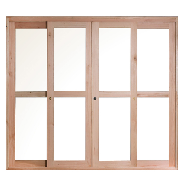 Porta Montada de Correr Balcão Madeira Eucalipto Maciça Central 2,13x2,20m Rondosul