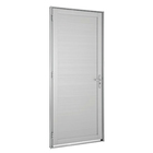 Porta Montada de Giro Decorada Metal Alumínio Esquerdo 2,16x0,88m Alumifort Sasazaki