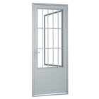 Porta Montada de Giro Postigo Metal Alumínio Direito 2,16x0,88m Alumifort Sasazaki