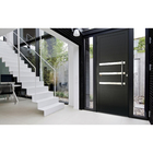 Porta Montada de Giro com Friso Alumínio 210x100cm Direito Brimak