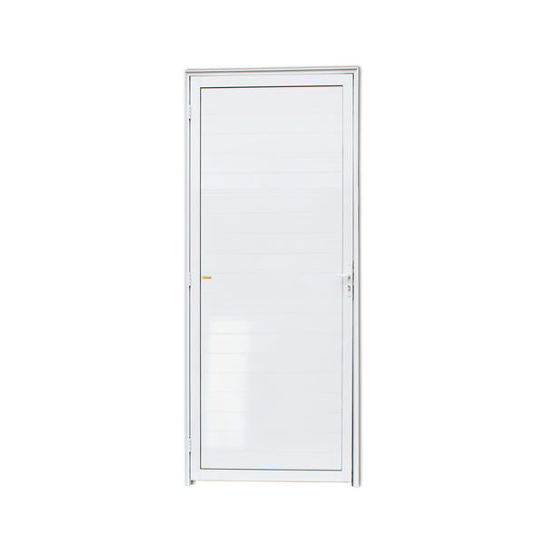 Porta Montada de Giro Lambri Metal Alumínio Super 25 Direito 2,10x0,80m Brimak