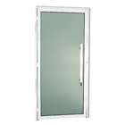 Porta Montada de Giro com Visor Metal Alumínio Super 25 Murano Direito 2,10x1,00m Brimak