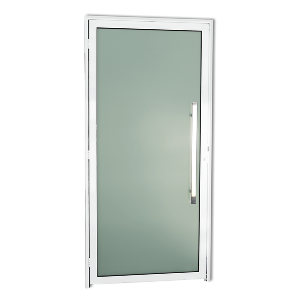 Porta Montada de Giro com Visor Metal Alumínio Super 25 Murano Direito 2,10x1,00m Brimak