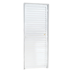 Porta Montada de Giro Veneziana Metal Alumínio Linha 25 Esquerdo 2,10x0,60m Brimak