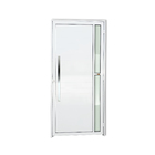 Porta Montada de Giro Lambri com Visor Metal Alumínio Super 25 Visione Esquerdo 2,10x0,90m Brimak
