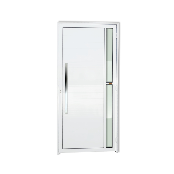 Porta Montada de Giro Lambri com Visor Metal Alumínio Super 25 Visione Esquerdo 2,10x0,90m Brimak