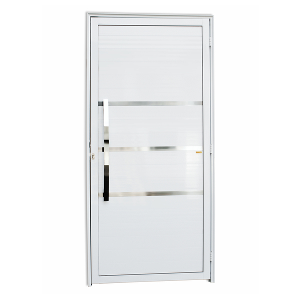 Porta Montada de Giro Lambri Metal Alumínio Super 25 Evolution Esquerdo 2,10x1,00m Brimak