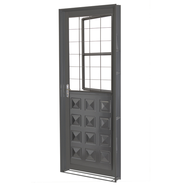 Porta Montada de Giro Postigo de Aço Esquerdo 2,15x0,84m CRV