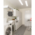 Porta Montada de Giro Lambri Alumínio Branco Lado Direito Linha Idea 2,15x0,88m 3A Alumínio