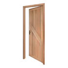 Porta Montada de Giro Lisa Madeira Eucalipto Maciça EWK P14 Direito 2,13x0,945m Rondosul