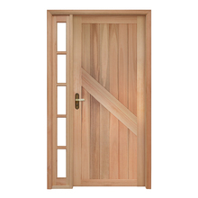 Porta Montada de Giro Lisa Madeira Eucalipto Maciça EWK P14 Direito 2,13x1,09m Rondosul