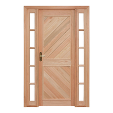 Porta Montada de Giro Lisa Madeira Eucalipto Maciça EWK P12 Direito 2,13x1,34m Rondosul