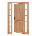 Porta Montada de Giro Lisa Madeira Eucalipto Maciça EWK P13 Direito 2,13x1,34m Rondosul