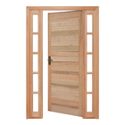 Porta Montada de Giro Lisa Madeira Eucalipto Maciça EWK P28 Direito 2,13x1,34m Rondosul