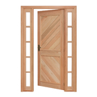 Porta Montada de Giro Lisa Madeira Eucalipto Maciça EWK P12 Direito 2,13x1,44m Rondosul