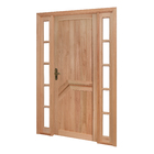 Porta Montada de Giro Lisa Madeira Eucalipto Maciça EWK P13 Direito 2,13x1,44m Rondosul