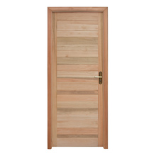 Porta Montada de Giro Lisa Madeira Eucalipto Maciça EWK P28 Esquerdo 2,13x0,845m Rondosul