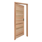 Porta Montada de Giro Lisa Madeira Eucalipto Maciça EWK P28 Esquerdo 2,13x0,845m Rondosul
