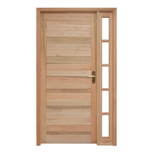 Porta Montada de Giro Lisa Madeira Eucalipto Maciça EWK P28 Esquerdo 2,13x1,09m Rondosul