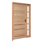Porta Montada de Giro Lisa Madeira Eucalipto Maciça EWK P28 Esquerdo 2,13x1,09m Rondosul