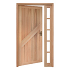 Porta Montada de Giro Lisa Madeira Eucalipto Maciça EWK P14 Esquerdo 2,13x1,19m Rondosul