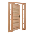 Porta Montada de Giro Lisa Madeira Eucalipto Maciça EWK P28 Esquerdo 2,13x1,44m Rondosul