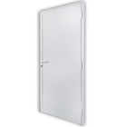 Porta Montada de Giro Lambri de Alumínio Direito Branco 0,98x2,15m 3A Alumínio